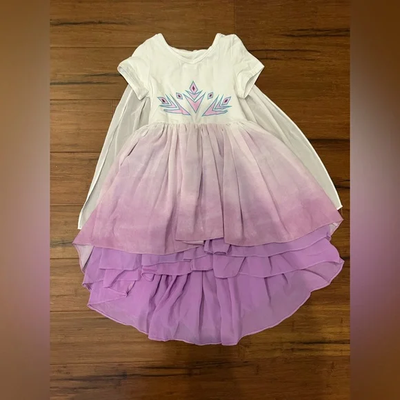 Taylor Joelle Disney Elsa with cape size 4 Ombré Layered Dress HTF - Picture 1 of 4